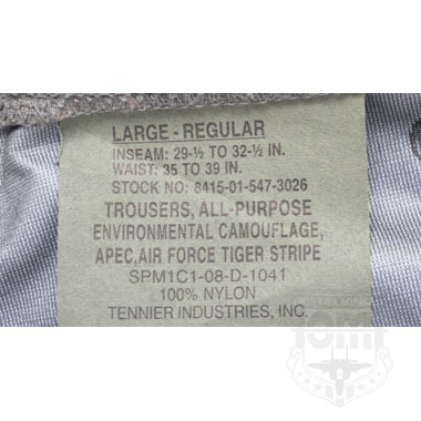 TROUSERS ALL-PURPOSE AIR FORCE PANTS ゴアテックスパンツ