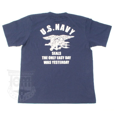 THE ONLY EASY DAY WAS YESTERDAY NAVY SEALS T-シャツ NAVY の商品詳細｜ミリタリーショップなら米軍放出品の専門店の沖縄ミリカジ