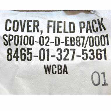 COVER FIELD PACK 3C