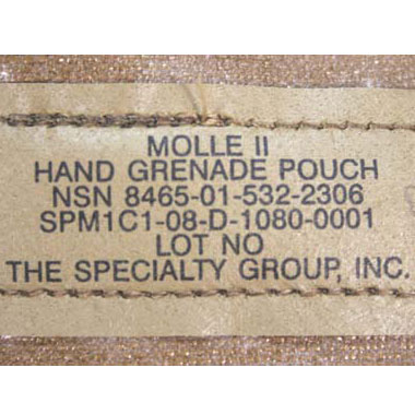 USMC MOLLE II ハンドグレネード ポーチ コヨーテ