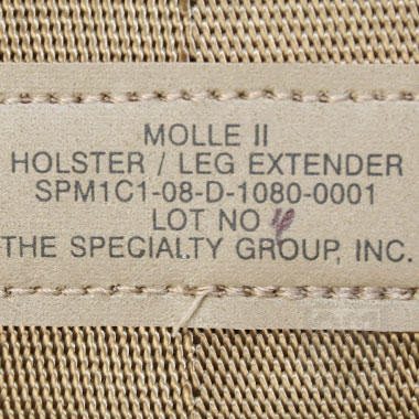 MOLLE2 ホルスターレッグエクステンダー COYOTE 米軍放出品