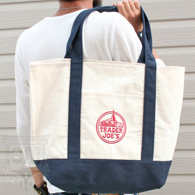 トレーダージョーズ TRADER JOES REUSABLE COTTON TOTE BAG