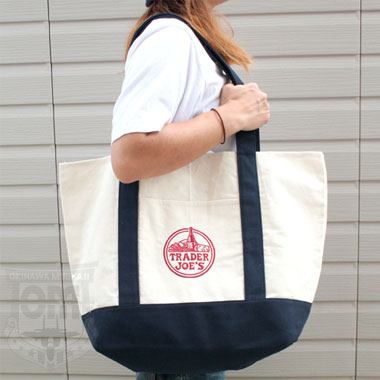 トレーダージョーズ TRADER JOES REUSABLE COTTON TOTE BAG