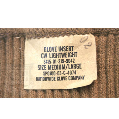 GLOVE INSERT CW LIGHTWEIGHT ミリタリーグローブ 米軍放出品の商品詳細｜ミリタリーショップなら米軍放出品の専門店の沖縄ミリカジ