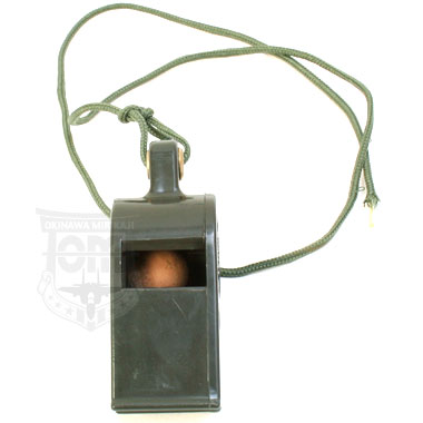 MILITARY WHISTLE ミリタリーホイッスル OD 米軍払い下げ品