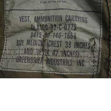 VEST AMMUNITION CARRYING 40MM グレネードベスト 米軍払い下げ品