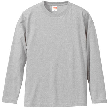 5.6oz LONG SLEEVE T-SHIRT GREY

シーンを選ばず使いやすい
大定番の長袖Tシャツ

豊富なサイズ展開で使いやすい定番ロングスリーブ

綿90％
ポリエステル10％

※2枚目画像より形状サンプル画像となります。本品はグレーカラーです。

【サイズ】
Sサイズ
 着丈:65cm 身幅:49cm 肩幅:42cm 袖丈:52cm
Mサイズ
 着丈:69cm 身幅:52cm 肩幅:44m 袖丈:60cm
Lサイズ
 着丈:73cm 身幅:55cm 肩幅:48cm 袖丈:61cm
XLサイズ
 着丈:77cm 身幅:58cm 肩幅:52cm 袖丈:62cm