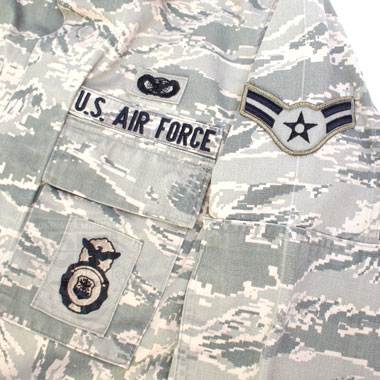 USAF ABU ジャケット ワッペン付 迷彩服の商品詳細｜ミリタリー