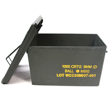 弾薬箱 AMMO BOX 1000 CRTG 9MM BALL M882 米軍放出品の商品詳細