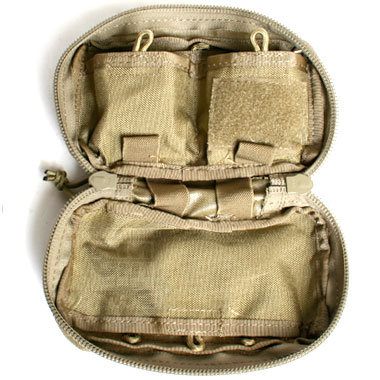 TMC MOLLE VELCRO UTILITY POUCH KHAKI