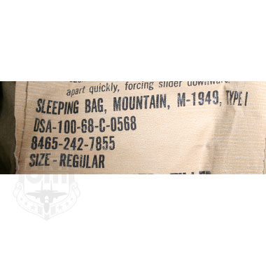 SLEEPING BAG, MOUNTAIN, TYPE1 カバー付 羽毛 寝袋の商品詳細｜ミリタリーショップなら米軍放出品の専門店の沖縄ミリカジ