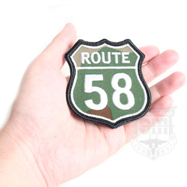 ROUTE 58 ワッペン WOOD