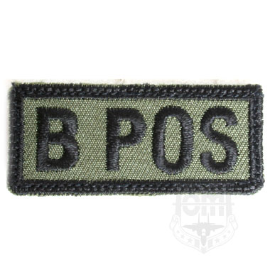 B POS 血液型ワッペン