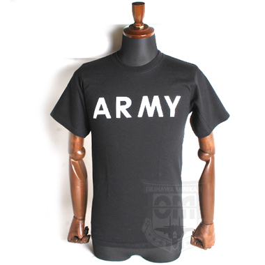 沖縄ミリカジ オリジナル

超特価 ARMY プリント Tシャツ

ブラック

※日本サイズ

フロントにARMYとプリントされた定番モデル