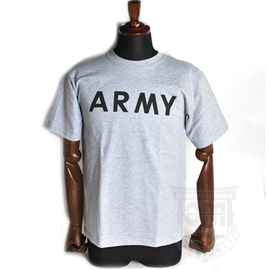 沖縄ミリカジ オリジナル

超特価 ARMY プリント Tシャツ

ヘザーグレー

※日本サイズ

フロントにARMYとプリントされた定番モデル