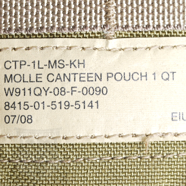 EAGLE MOLLE CANTEEN POUCH 1QT KHAKI