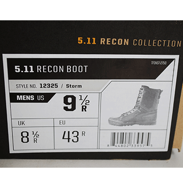 5.11 RECON BOOT 9 1/2