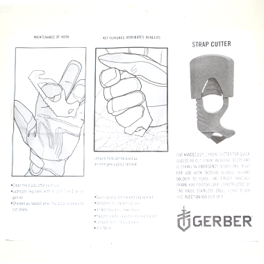 GERBER STRAP CUTTER ストラップカッター パラコードカッター