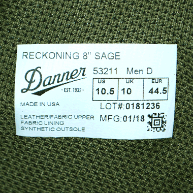 DANNER コンバットブーツ セージグリーン MADE IN USA ヒモなし 箱付き