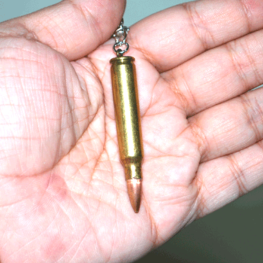 5.56mm ヴィンテージリアルダミーカート キーホルダー 弾丸アクセサリー