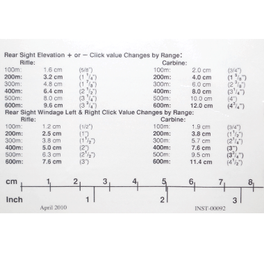 KNIGHTS MICRO REAR SIGHT ASSEMBLY 600M USMC ナイツ リアサイト