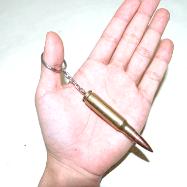 7.62mm ダミーカート 弾丸キーホルダー