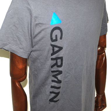 ミリタリープリントTシャツ GARMIN グレー