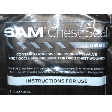 SAM CHEST SEAL チェストシール 胸部開放創 閉塞シール