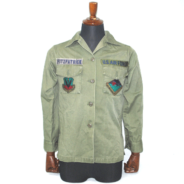 USAF アメリカ空軍 BDUジャケット ワッペン付き 戦闘服 ODの商品詳細