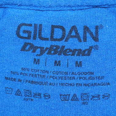 GILDAN ミリタリープリントTシャツ ブルー