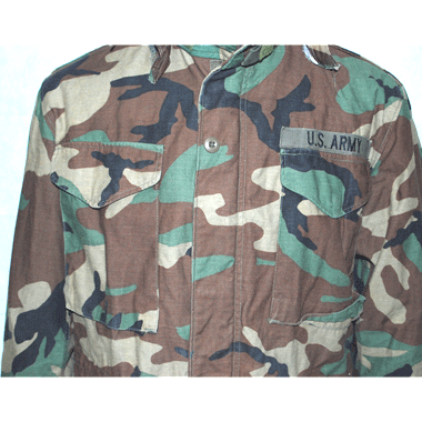 US ARMY COAT COLD WEATHER FIELD フィールドジャケット ワッペン付き ウッドランド