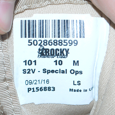 ROCKY S2V SPECIAL OPS コンバットブーツ サンド MADE IN USA