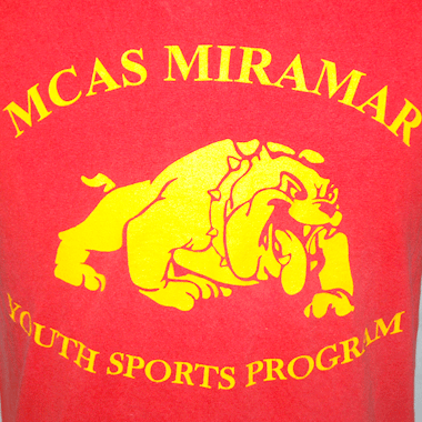 GILDAN MCAS MIRAMAR COACH プリントTシャツ レッド