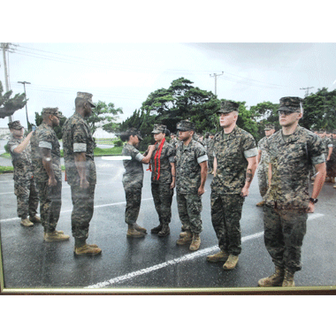 USMC アメリカ海兵隊 ミリタリーフォト 額縁付き