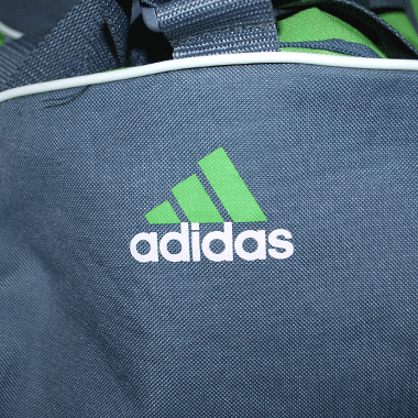 adidas ナイロンボストンバッグ グリーン