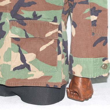 USAF COAT HOT WEATHER WOODLAND CAMO PATTERN COMBAT BDUジャケット ワッペン付き