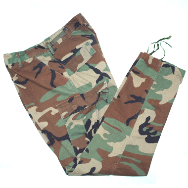 TROUSER TEMPERATE WOODLAND COMBAT BDUパンツ ノンリップ