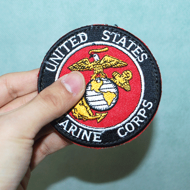 USMC ミリタリーワッペン 刺繍 