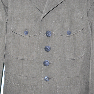 COAT MANS POLY/WOOL GABARDINE USMC SHADE 2212ドレスジャケット OD