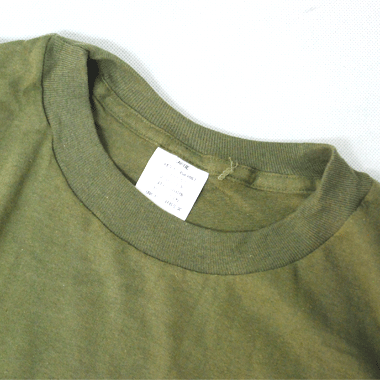 T-SHIRT S/S ミリタリーインナーシャツ アンダーシャツ コットン OD