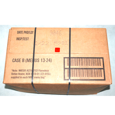 MERL READY-TO-EAT INDIVIDUAL MRE CASE B MRE レーション12食セット