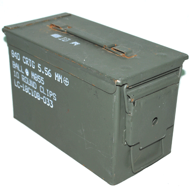 5.56mm 840CRTG BALL M855 AMMO BOX アーモボックス 弾薬箱 ODの商品