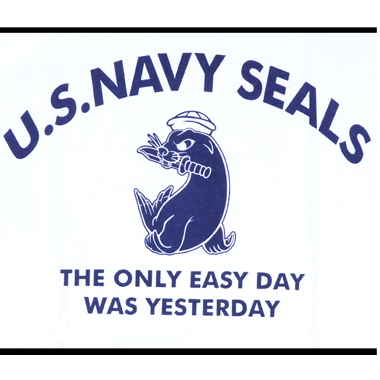 US NAVY SEALS 海豹 アザラシ Tシャツ ホワイト