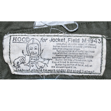 HOOD for Jacket Field M-1943 フィールドジャケット フード OD