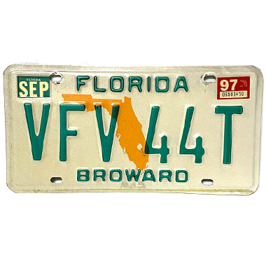 US ナンバープレート FLORIDA フロリダ州 1997の商品詳細｜ミリタリー 