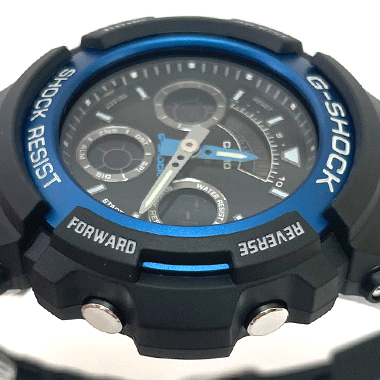 【CASIO 正規品】 G-SHOCK AW-590 SERIES AW-591-2AJF ブルー