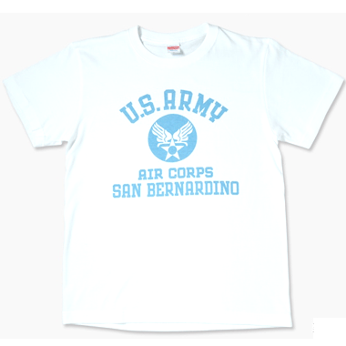 ミリタリープリントTシャツ US ARMY AIR CORPS アメリカ陸軍航空隊