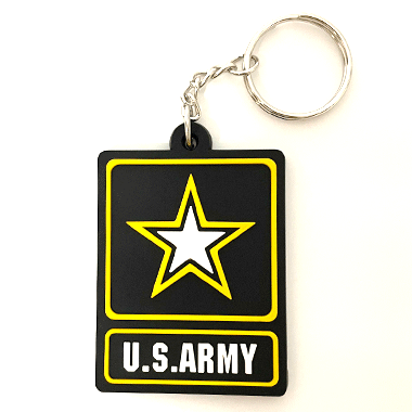 US ARMY ラバーキーホルダー ブラック

カラー：ブラック

サイズ：約5.5x4.5cm

素材：ラバー

