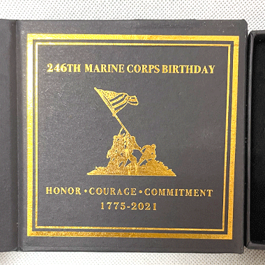 USMC BIRTHDAY 246TH バースデー 記念品 クリアガラスケース