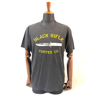 ミリタリー プリントTシャツ BLACK RIFLE MADE IN USA ブラックの商品